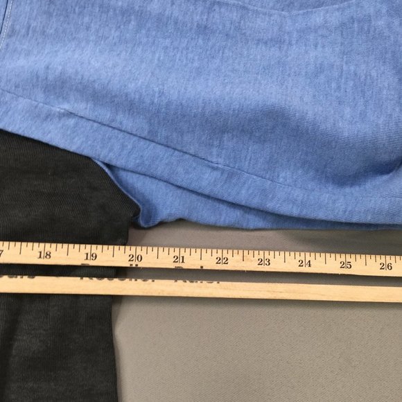 Tommy Hilfiger Mens Shirt Medium Blue Gray Long Sleeve Pullover Sweatshirt ​ - Picture 8 of 9